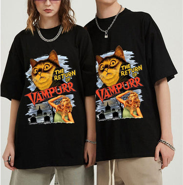 The Return of Vampurr Cat T-Shirt T-Shirt KittyNook Cat Company